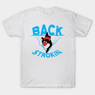 Womens Backstroke Swimmer T-Shirt